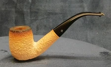 Rare Peterson Block Meerschaum 69 Rusticated Bent Billiard Tobacco Pipe