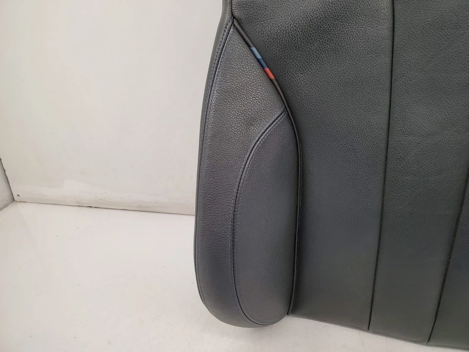 ✅ 14-20 OEM BMW F33 Front Driver Seat Upper Cushion Leather Black w/ Blue Stich - Image 2 of 4
