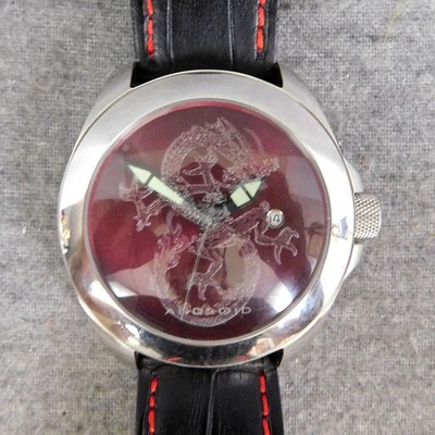 Android AD490 Tattoo Banker Dragon Automatic Watch 50mm Working Looks Unused