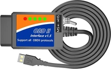 USB OBD2 Scanner Reader USB to OBD2 Cable Diagnostic Scan Tool OBD2 to USB Inter