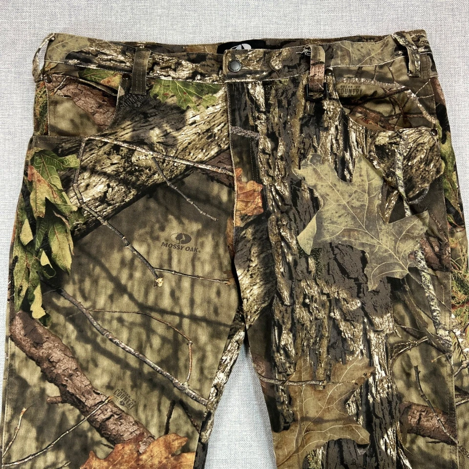 Mossy Oak Break Up Country Camo Pants Size 38x30 Hunting Outdoors Y2K Rugged - Image 3 of 4