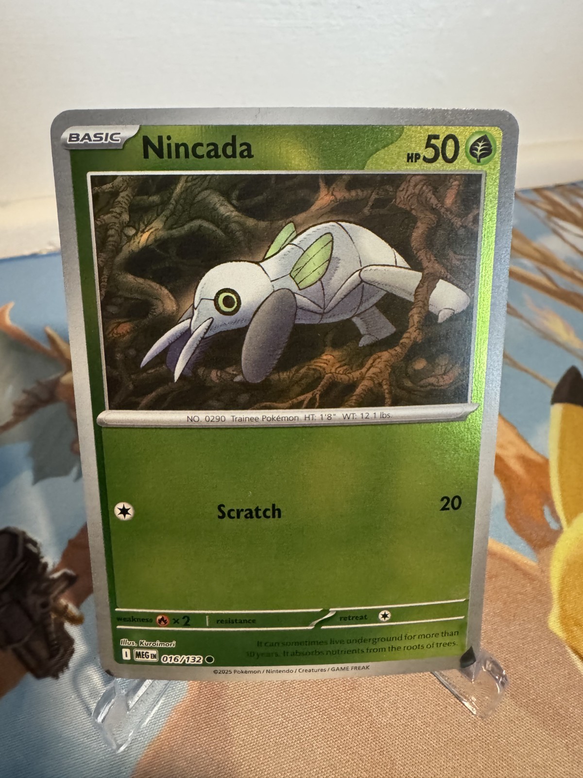 Reverse Holofoil Nincada 016/132 Common ME01: Mega Evolution Pokemon