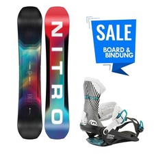 Nitro Team Snowboard 157cm & Nitro Team Bindung X Volcom M (38,5 - 43,5)