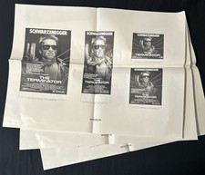 THE TERMINATOR Original 1984 UNCUT Ad Slicks (3 PAGES) - VERY RARE!