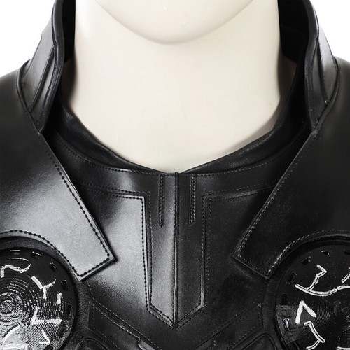 Costume cosplay Thor Odinson Il dio del tuono battaglia gilet nero armatura top tuta - Foto 7 di 16
