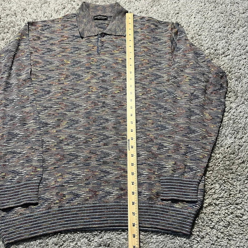 Suéter Joseph Lyman Vintage Multicolor Cuello Tejido Arco Iris Años 90 Italia Foto 3 de 4
