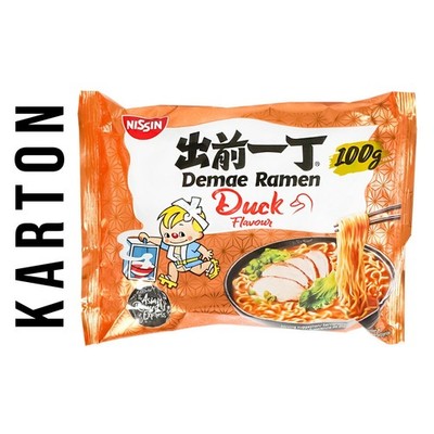 Nissin Instantnudeln Ente Geschmack 30 x 100g Ramen Nudeln Nudelsuppen instant