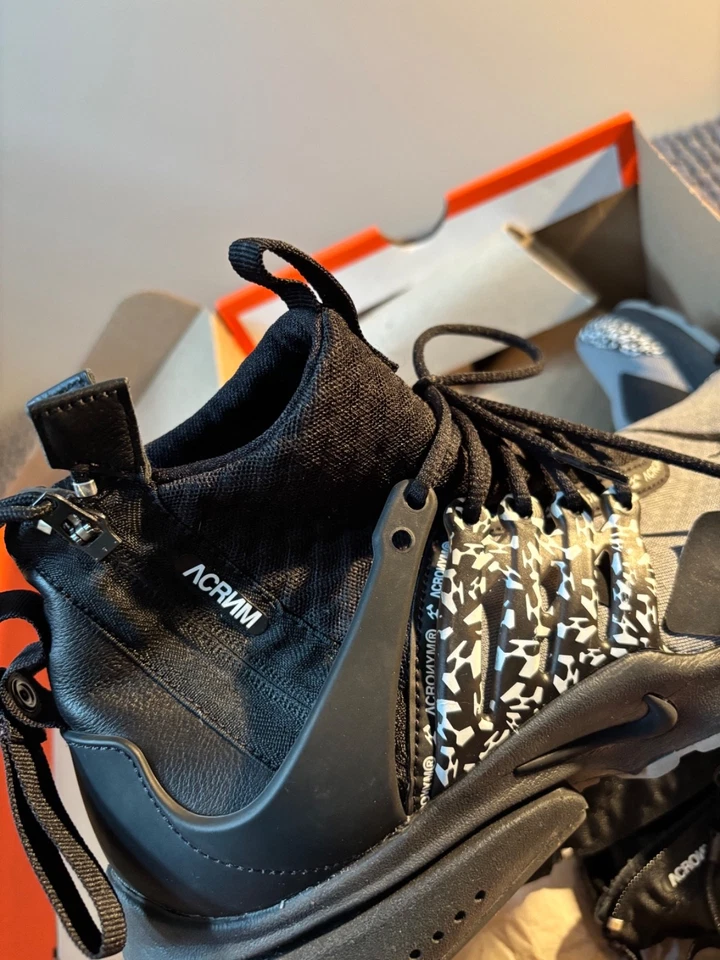 Nike Air Presto Mid EU 42.5 / US 9 / AH7832 001 / Acronym ACRNM Grey Cool - Bild 2 von 4