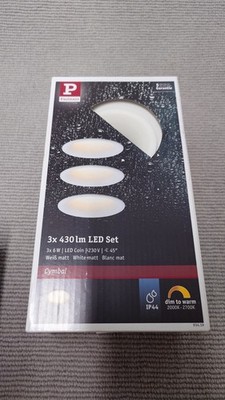 Paulmann 93419 Becken LED Leuchte 3x 6W IP44 dimmbar Einbaustrahler