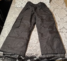 Sport Essentials Waterproof Insulated Black Cargo Winter Snow Pants - kids 6