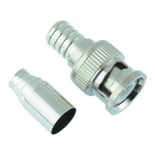 BNC Male Crimp Plug RG58/U Coaxial Adapter Connector CCtv