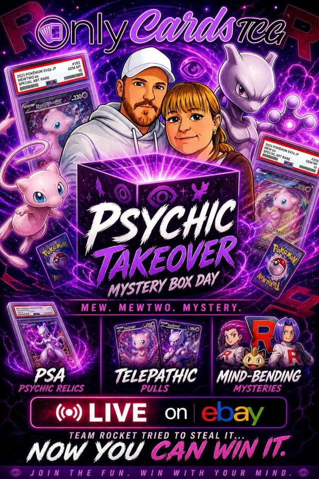 OnlyCardsTCG Pokemon Stream *Mystery Boxes* Official Psychic Special!!