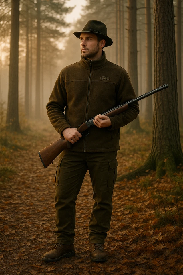 Hubertus Fleecejacke Jagdjacke für Damen und Herren Winter geräuschlos & warm - Bild 2 von 4