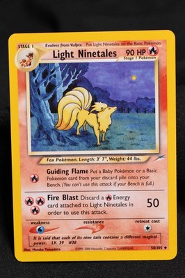 Light Ninetales 50/105 NM / LP+ Neo Destiny Regular Uncommon Unlimited Pokémon