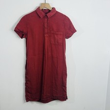 GAP Pullover Button Front Collar Short Sleeve Red NWOT Size XS Casual Preppy