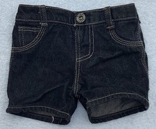 BUILD A BEAR BAB Black Denim Shorts EUC