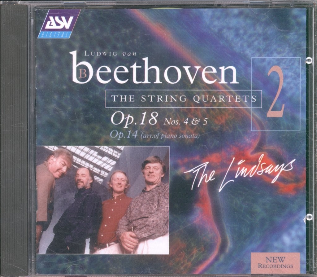 CDDCA1112 Lindsays Beethoven - Op. 18 Nos. 4 & 5 / Op. 14 (Arr. of Piano Sonata