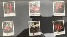 ISLE OF MAN - 1988 BRITISH FUCHSIA SOCIETY NHM SET SG 390 - 395