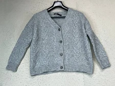 Jenni Kayne Sweater Women Alpaca Wool Cardigan Size XS- XXS Shrunk see pics