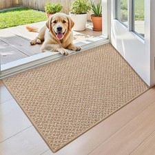 17"x30" Small Ultra Thin Indoor Door Mat Non Slip Rubber Backed Dirt Trapper ...