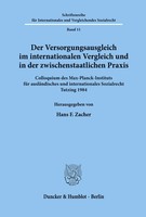 Der Versorgungsausgleich Im Internationalen Vergleich Und In Der...
