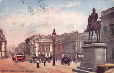 London Waterloo Place Pall Mall Biesen 7219 Oillette Postkarte (B461) um 1906