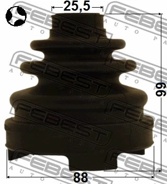 0115-ACV40T CV JOINT BOOT KIT INNER FEBEST FOR TOYOTA CAMRY,SIENNA,VENZA,AVALON - Image 3 of 4