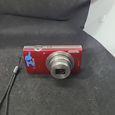 中古 Canon PowerShot ELPH 180 レッド Canon PowerShot ELPH 180 20MP Digital Camera - RED - 90% New Fast