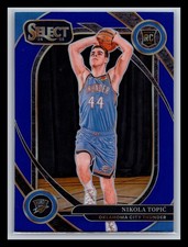 Nikola Topic Rookie Oklahoma City Thunder 2024-25 Panini Select #286 Blue Prizm