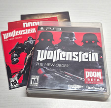 Bethesda Wolfenstein: The New Order PS3 Shooter (2014) Manual Included