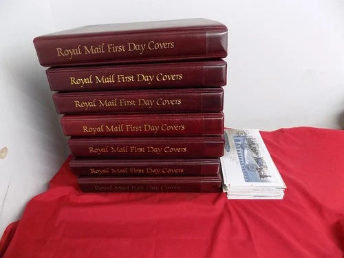 GB FIRST DAY COVERS COLLECTION 1990-2012 IN 7 ROYAL MAIL ALBUMS 500+ FDCs