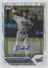 2023 Topps Pro Debut Sparkle Foil Auto 19/199 Jordan Sprinkle #PD-15 Auto 8p0