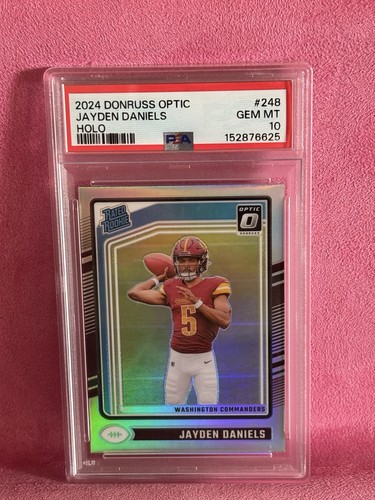 2024 Panini Donruss Optic Rated Rookie Jayden Daniels Holo Prizm (RC) PSA 10 💎