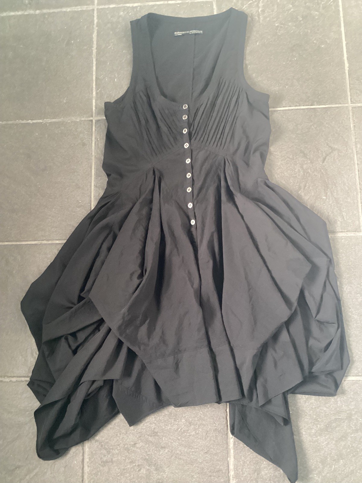 All Saints Rogalle Parachute Black Dress Size 12