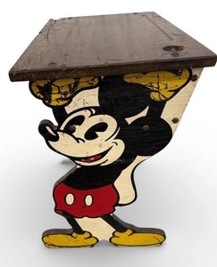 Antique Kroehler Manufacturing Disney Mickey & Minnie School Desk - RARE!