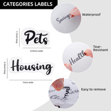 budget Binder Cash Envelopes A6 Money Saving Binder with Zipper Envelopes Bl...