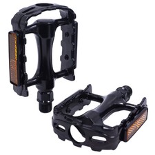 VP-Components Platform Bike Pedals Black 9/16" Black VPE-465 Alloy MTB Road Dirt