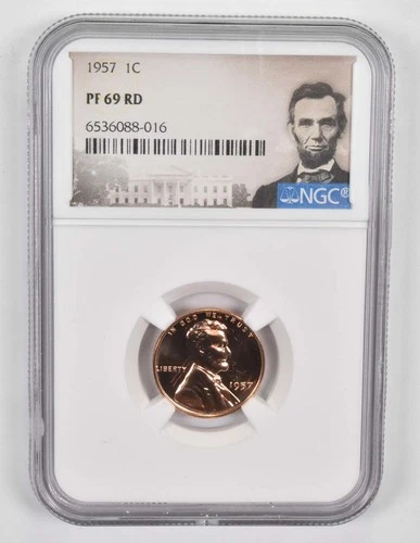 PF69 1957 Lincoln Wheat Cent NGC PR Proof Special Lbl PR Proof *3879