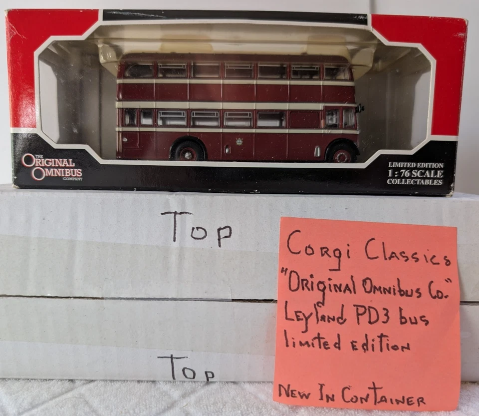 Corgi Classics Original Red Omnibus OM41107 Leyland PD3 Double Decker 1:76 NEW - Image 2 of 4