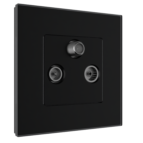 Glas Lichtschalter, Steckdose, Wechselschalter, Dimmer, TV, USB, Türklingel uvm. - Bild 59 von 66