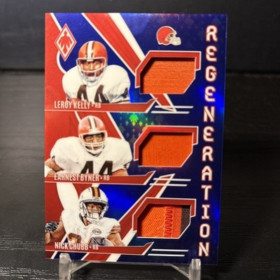 2024 Panini Phoenix Regeneration Leroy Kelly Earnest Byner Nick Chubb /49