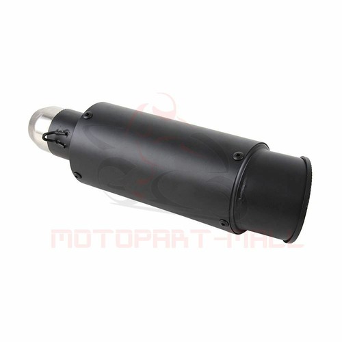 38-51mm Universal ATV Motorcycle Exhaust Escape Tips Muffler Tail Pipe Black - Picture 8 of 12