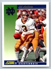 2022 Panini Chronicles Draft Picks #18 Joe Montana Score Retro Purple