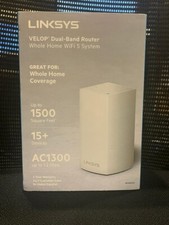 Linksys Velop Mesh Home WiFi System, 1,500 Sq. ft Coverage, 10 Devices, Speeds