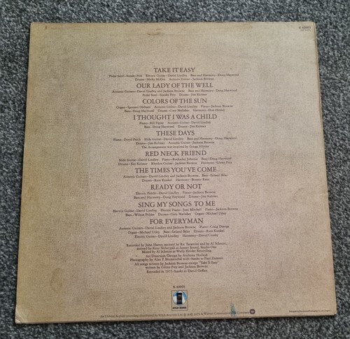 Jackson Browne For Everyman Vinyl LP Record 1973 - Picture 2 of 2
