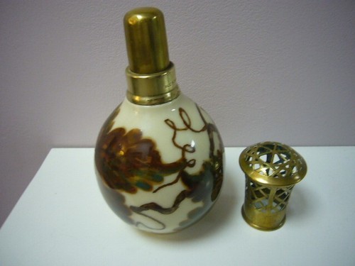 ANTIQUE LAMPE BERGER PARIS MADE IN FRANCE LIMOGES THARAUD "TO VINE LEAVES" 1948 - Picture 6 of 12
