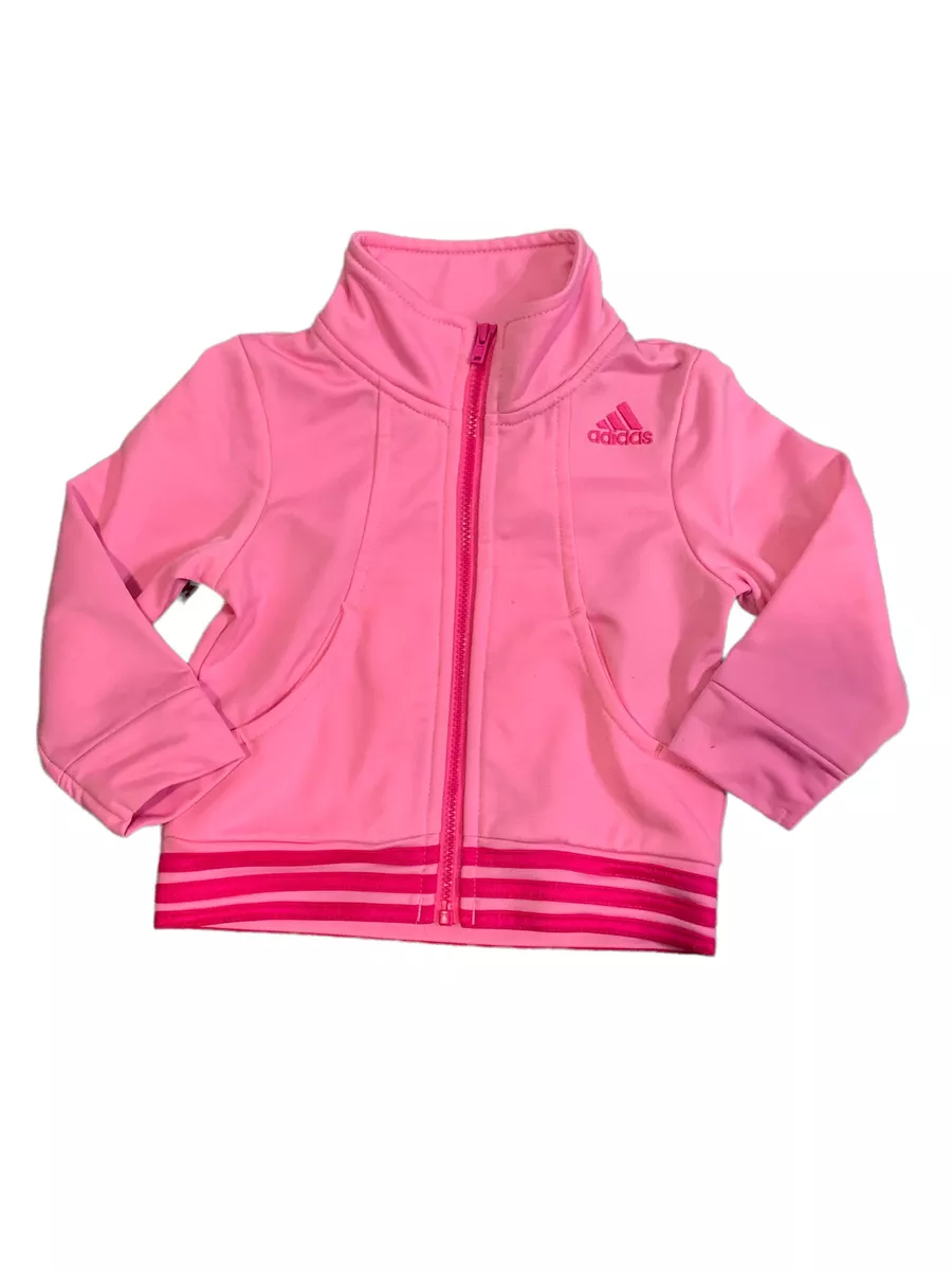 Pink adidas tracksuit for hotsell babies