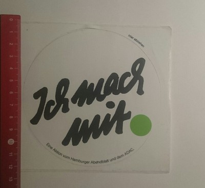 Aufkleber/Sticker: Hamburger Abendblatt ADAC ich mach mit (011216109)