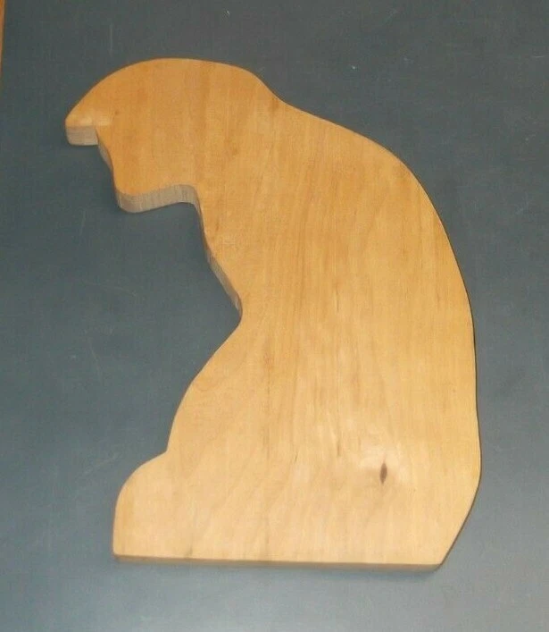 UNFINISHED WOOD CAT CUT OUT 3/4" THICK 11 1/4" X 8 1/2" X 3/4" PATTERN - Image 3 of 3