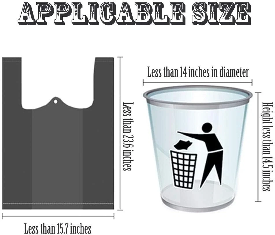 Bolsas de basura de cocina de 100 piezas de 4 galones bolsas de basura pequeñas de 5 rollos Foto 3 de 4